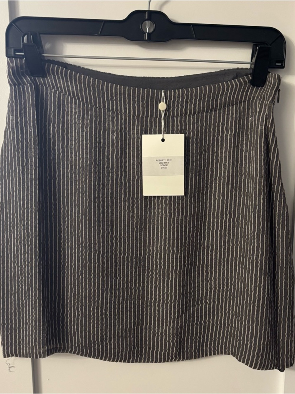 Joie Striped sequin Gray A-Line Skirt